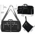 thumbnail image 3 of Rbaofujie Underbed Storage Containers Travel Luggage Bag for Men Foldable Travel Luggage Bag with Shoe Compartment Travel Bag for Men and Women Storage Bags for Clothes, 3 of 9