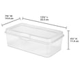 thumbnail image 4 of Sterilite Plastic FlipTop Latching Storage Box Container, Clear, (6 Pack), 4 of 9
