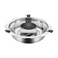 thumbnail image 2 of Elodie Hot Pot Cooker Lifting Chafing Dish Basin for Party Kitchen Family Gathering 34cm No punching, 2 of 8