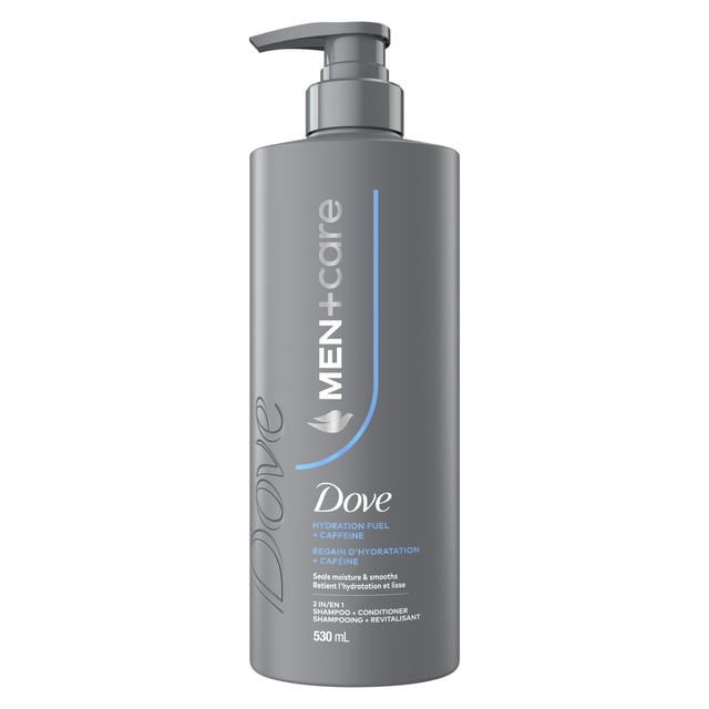 Dove Men+Care 2-in-1 Shampoo + Conditioner Hydration Fuel + Caffeine, 530 ml