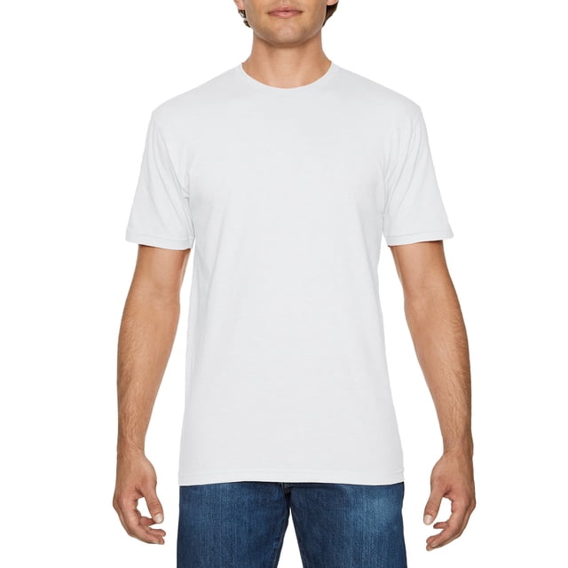 Gildan T-Shirt CVC Softstyle pour Hommes, G, Blanc