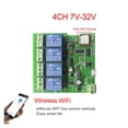 thumbnail image 1 of Commutateur Wi-Fi pour Porte de Garage 1 Ch 4 Ch Module de Relais Sans Fil Module d'Automatisation pour Maison Intelligente Application Télécommande Commande Vocale, Facile à Utiliser, 1 of 5