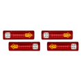 thumbnail image 4 of maskred 2pack/lot Durable LED Truck Tail Light Bar For Trucks And Trailers 24v red cover 2Set, 4 of 6