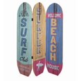 thumbnail image 1 of Écran Contemporain en Bois à 3 Panneaux avec Design de Planche de Surf, Multicolore, 1 of 2