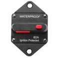 thumbnail image 2 of DC 32V Circuit Breaker with Switch Manual Reset Waterproof for Car Marine Boat Truck Bus RV ATV, 2 of 7