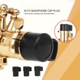 thumbnail image 3 of Alto Saxophone End Cover, 3PCS Wear Resistance B Flat Sax Key Plugs  For Bent Neck Protection, 3 of 7