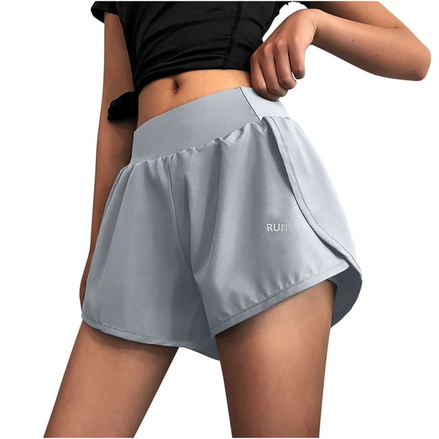 Timegard Athletic Shorts for Women High Waist Side Split Loose Lightweight Workout Running Shorts