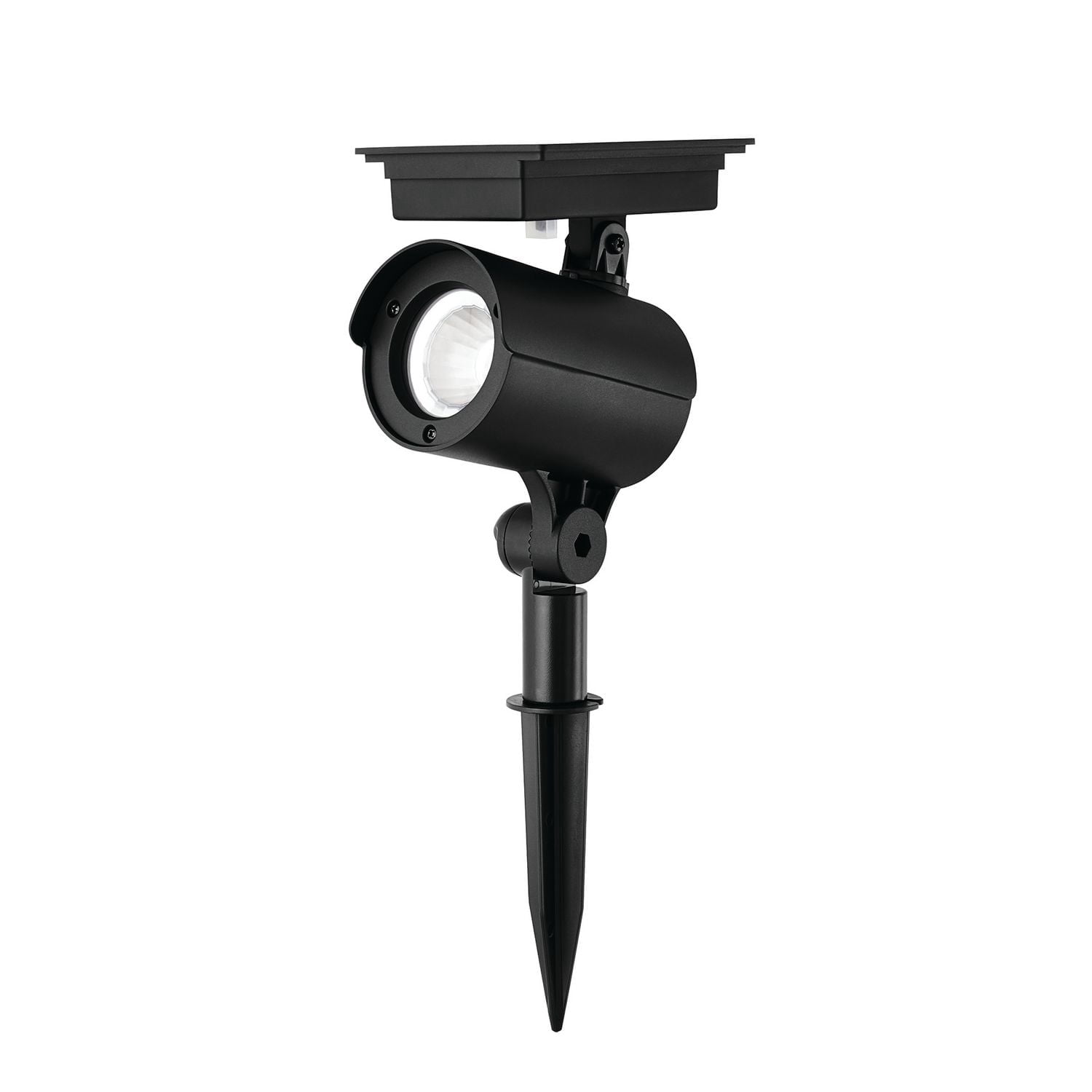 Mainstays Solar Powered Black LED Landscape Spot Light, 60 Lumens (2-pack)