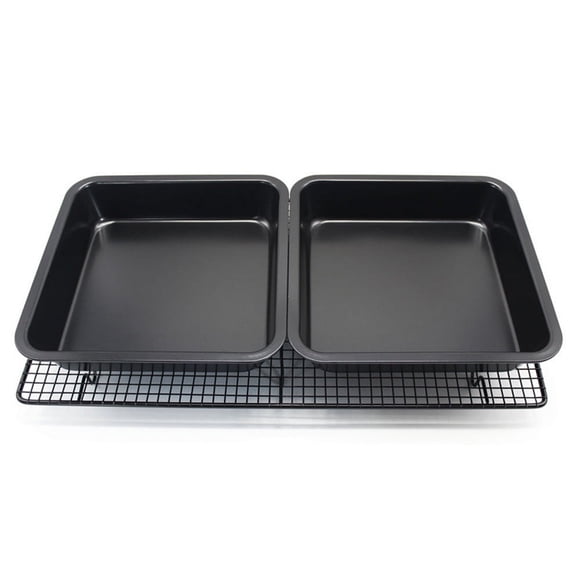 Clearance!hoksml Mini Square Cake Pan 8 inch Cake Baking Pan Non-Stick Bakeware Cake Make Pan