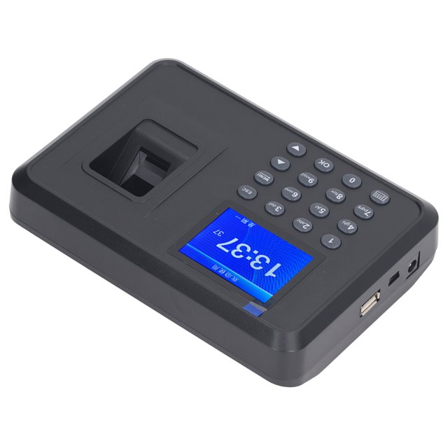 Machine d'Empreintes Digitales pour le Temps de Présence Horloge pour Employé Rappel Vocal Multilingue Empreinte Digitale Mot de Passe