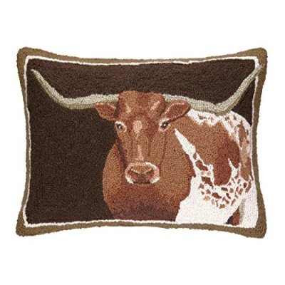 Peking Handicraft Coussin à Crochet Longicorne 16 par 22 Pouces, Multicolore