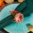 thumbnail image 1 of Aodebiao Set of 2 Napkin Rings Red Rose Napkin Rings Handicraft Flower Pink Flower Napkin Holder Wedding Napkin Holder Table Decoration for Mother Day Party, 1 of 6