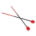 thumbnail image 4 of Marimba Mallets, Comfortable Drum Sticks Hammer Glazed Appearance Strong Toughness  For Bass Percussions Instruments Red Head, 4 of 8