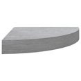 thumbnail image 2 of vidaXL Étagères d'Angle Murales 4 Pcs Gris Béton 25x25x3,8 cm MDF, 2 of 5