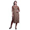 thumbnail image 1 of Bimba Kurti Droite Décontractée Imprimée Haut à Manches 3/4 Longue Kurta Robe pour Femmes, 1 of 6