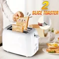 thumbnail image 4 of Small Automatic 2-Slice Toaster for Quick Home Breakfast - Kitchen Accessory with Multi-function Settings, 4 of 5