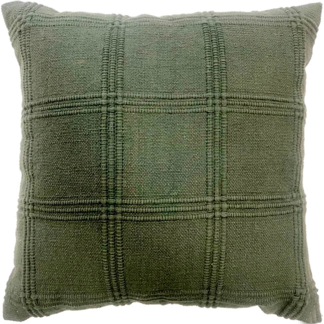 Mainstays Decorative Cushion Cover - Cedar Green, Textured Accent Pillow