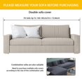 thumbnail image 4 of Sofa Cover Elastic Couch Protector Slipcover 2/3 Seater Washable Furniture Dust-Proof Cover with 8/10 Sponge Strip Soft Couch Full Cover Solid Color Sofa Slipcover Pet-Proof for Sofa, 4 of 11