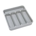 thumbnail image 2 of Chmadoxn Closet Organizers and Storage, Five Compartment Kitchen Drawer Organizer Expandable Cutlery Storage Box Compartmentalized Knife Fork And Chopstick Organizer Plastic Cutlery Storage Box, 2 of 6