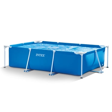 Intex Piscine Rectangulaire hors Terre pour Extérieur, Cour Arrière, 9,8 Pieds x 29,5 Pouces