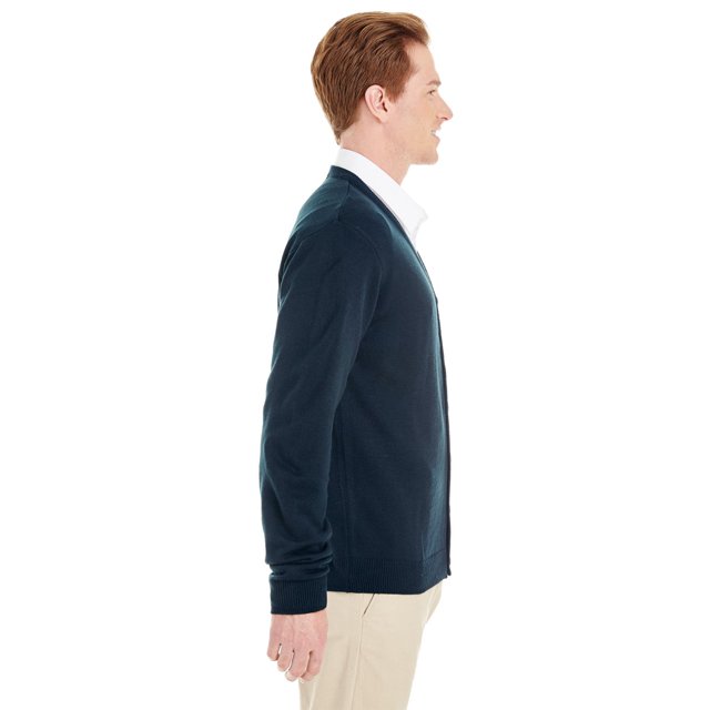 Harriton Cardigan à Boutons Col en V pour Hommes pilblocTM
