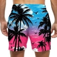 thumbnail image 4 of Kakii Men's Swim Trunks Hawaiian Bathing Mesh Lining Suit Swimsuits Beach Shorts with Pockets, 4 of 6