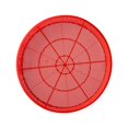 thumbnail image 2 of jinwen Red Round Sieve Flexible Portable Drying Rack for Outdoor Garden Fruits 4mm Hole Diameter, 2 of 9