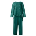 thumbnail image 4 of Womens Plus Size Pants Womens Plus Size Evening Dress Lace Embroidery Temperament Fit Pantstwo Piece Set Plus Size Dress Pants Plus Size Womens Pants Womens Plus Size Dress Pants, 4 of 4