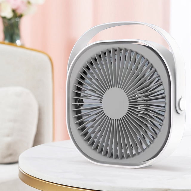 Boovnll Fashion Desktop Fan, Home Usb Charging Small Fan, Mini Desktop Portable Large Wind Silent Fan