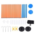 thumbnail image 2 of Outdoor Flying Disc Game Set, Fun Bottle Drop Disc Toss Game Set for Family, Adults & Kids, Target Game with Poles & Bottles for Backyard Beach and Lawn, 2 of 7