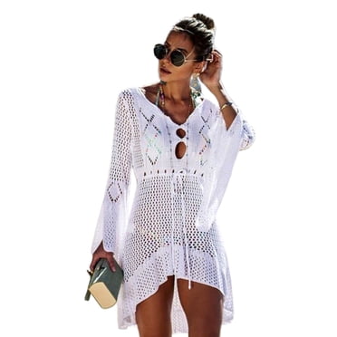 Paréos de Bain pour Femmes Tenue de Plage Maillot de Bain Bikini Tenue de Plage Paréo à Franges Dames Tenue de Plage d'Été Dos Nu Ajouré Maillot de Bain