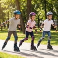 thumbnail image 4 of Babyjoy Patins en Ligne Réglables pour Enfants 7-9 Ans 4 Tailles Patins à Lame Réglables avec Roues Lumineuses Blanc et Noir, 4 of 10