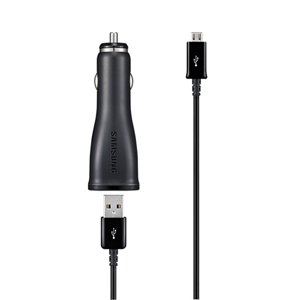 Samsung 10W Adaptateur de voiture Chargeur Set & Mirco USB Câble pour Galaxy S4 S6 / Remarque 2 3 Bord, noir