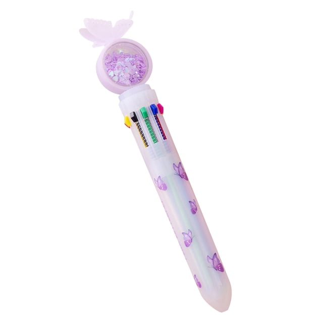 Ball Point Pens Assorted Colors Ball Point Pens Assorted Colors Purple Pen10 Color Ballpoint Pen Push Type Color Multifunction Marker 10ml Bulk Pens Bulk Pens