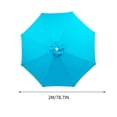 thumbnail image 2 of 78.7 Inches 6 Ribs Large Outdoor Patio Umbrella Market Table Umbrella-UV Resistant,190T Heavy-Duty Rainproof Pool Umbrella,Umbrella Replacement Canopy Replacement Top Cover (Frame Not Included), 2 of 6