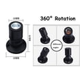 thumbnail image 3 of FSLiving USB-Powered Mini LED Spotlight 360°Rotatable Display Lamp Dimmable Remote Control RGB Mode Silver Shell with USB Cable Accent Lighting Jewelry Showcase Cabinet Lego Model - 1 Pack, 3 of 6