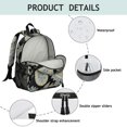 thumbnail image 2 of Chic Paisley Pattern Students Backpack - Elegant Classic Boho Vintage Retro Ethnic Floral Mandala Design, Comfortable Dual Shoulder Support Lightweight Backpack, 2 of 6