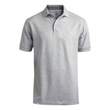 Polo Piqué à Manches Courtes pour Hommes 1500 Toucher Doux - Gris Chiné - Petit
