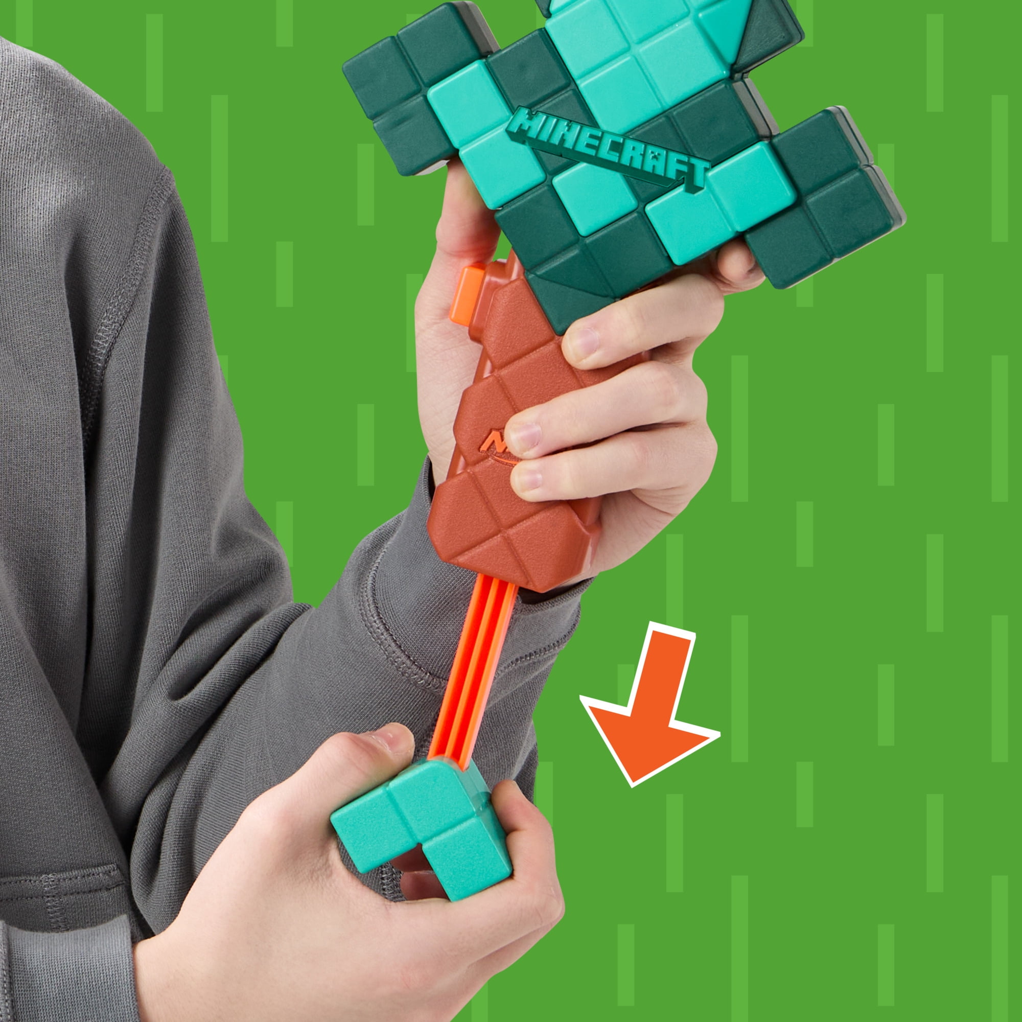 Nerf Minecraft Sword Dart Blaster, 8 Nerf N1 Darts