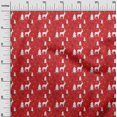 thumbnail image 2 of oneOone Cotton Flex Red Fabric Merry Christmas Sewing Craft Projects Fabric Prints By Yard 40 Inch Wide, 2 of 4