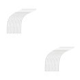 thumbnail image 2 of tamizeot 10 Pieces Fishing Connector Fly Line Loops Accessories Portable Carrying Fish Tackle Preparation Replacement Supplies White 20LB 2Set, 2 of 6
