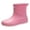Pink, variant on Stylish Women's Rain Shoes Wide Calf for Women for - Fashion Mid Tube Raining for Men Chicken Print Rubber Rain Boots for Car Women Wellies Rain for Women Wide Calf Washing Fishing and