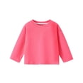 thumbnail image 1 of Kids Top, Casual Sports Solid Color Long Sleeve Round Neck Shirt, 1 of 5