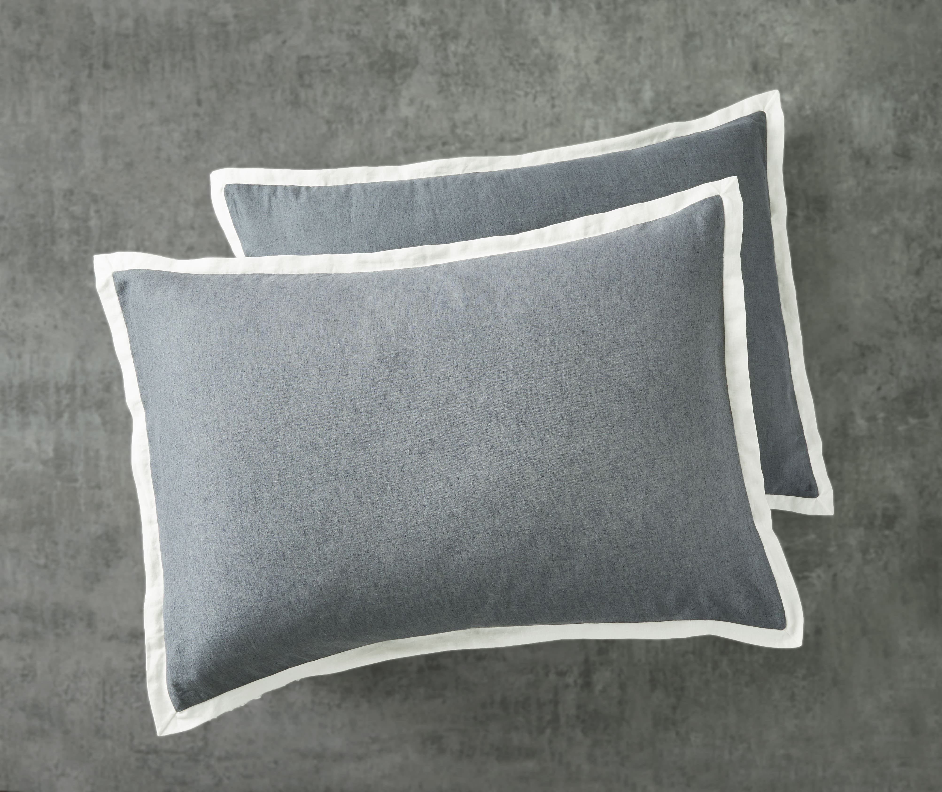 Better Homes & Gardens 3-Piece Soot Grey Linen Duvet Set, Adult Double/Queen