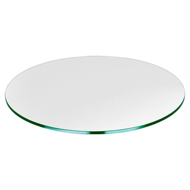 Dulles Glass 28 Inch Round 3/8 Inch Thick Tempered Glass Table Top
