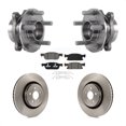 thumbnail image 1 of Transit Auto Front Hub Bearing Assembly Disc Brake Rotors and Semi-Metallic Pads Kit for Car Ford Edge Lincoln Nautilus MKX KBB-114103, 1 of 11