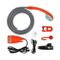 thumbnail image 2 of relayinert ABS Camping Essentials Rechargeable And Portable Outdoor Shower Stay Clean On Adventures Compact black orange, 2 of 6