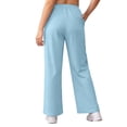thumbnail image 2 of AUNVITO Women's Plus Size Casual Drawstring Sweatpants with Pockets for Sporty and Comfortable Style, 2 of 6