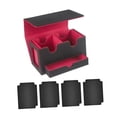 thumbnail image 3 of Tachiuwa Boîte de Jeu de Cartes Protection de Cartes de Baseball Jouet de Cartes de Rassemblement Support de Cartes Robuste Intérieur Rouge, 3 of 9