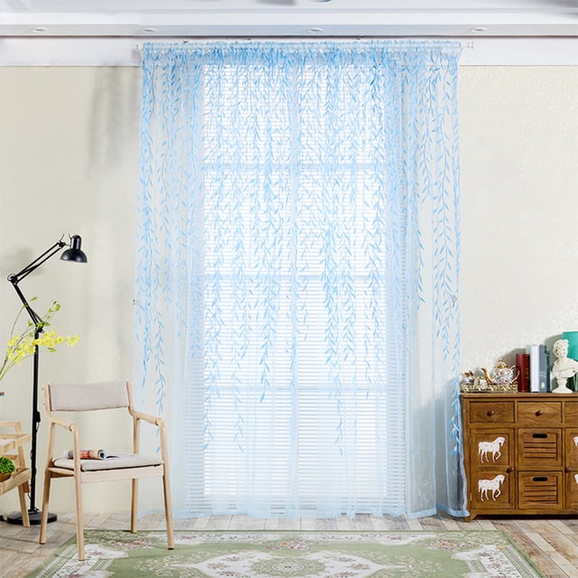Voile Sheer Room Curtains Sheer Voile Panel Curtains 55 X 94 In
